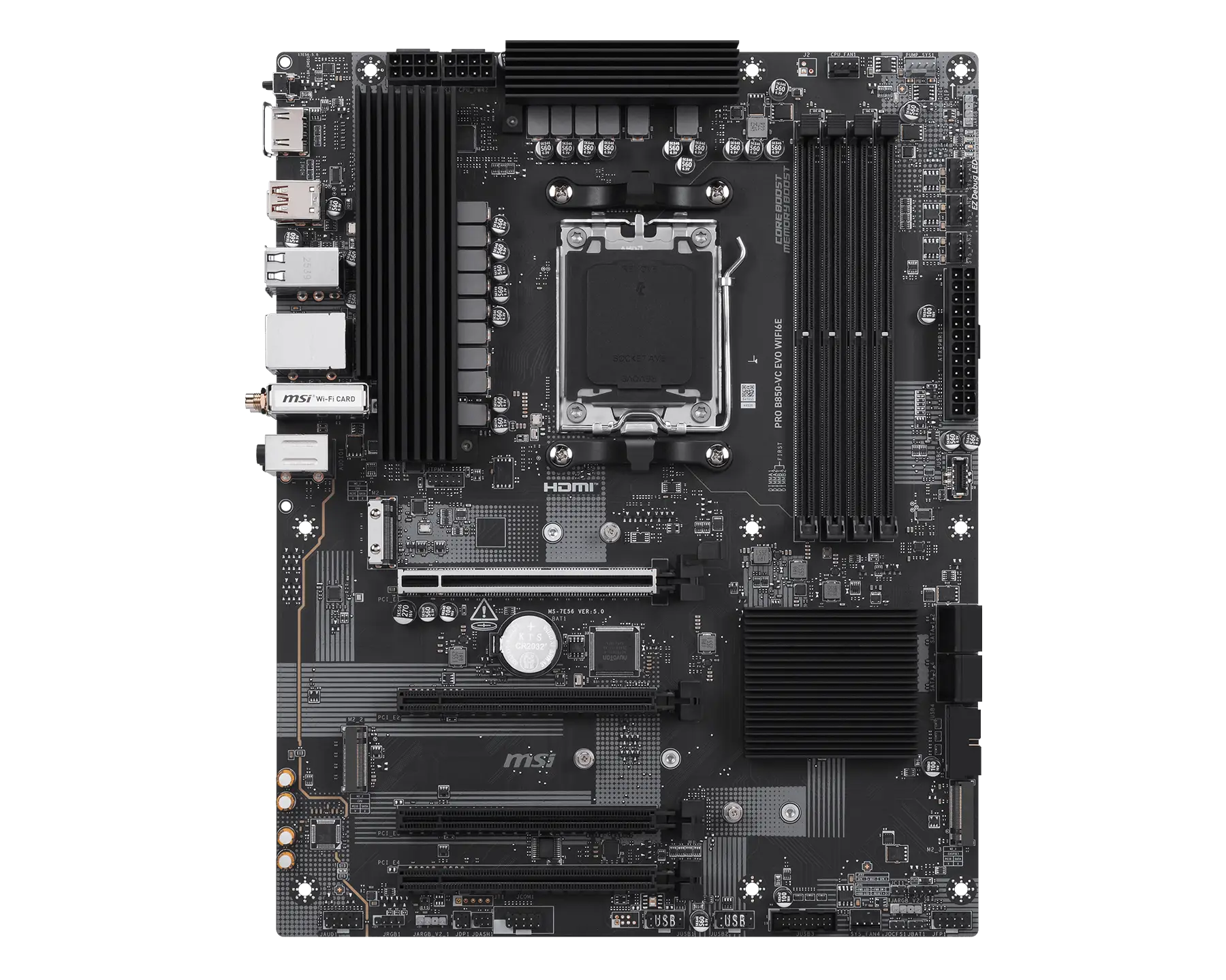 An example of a motherboard