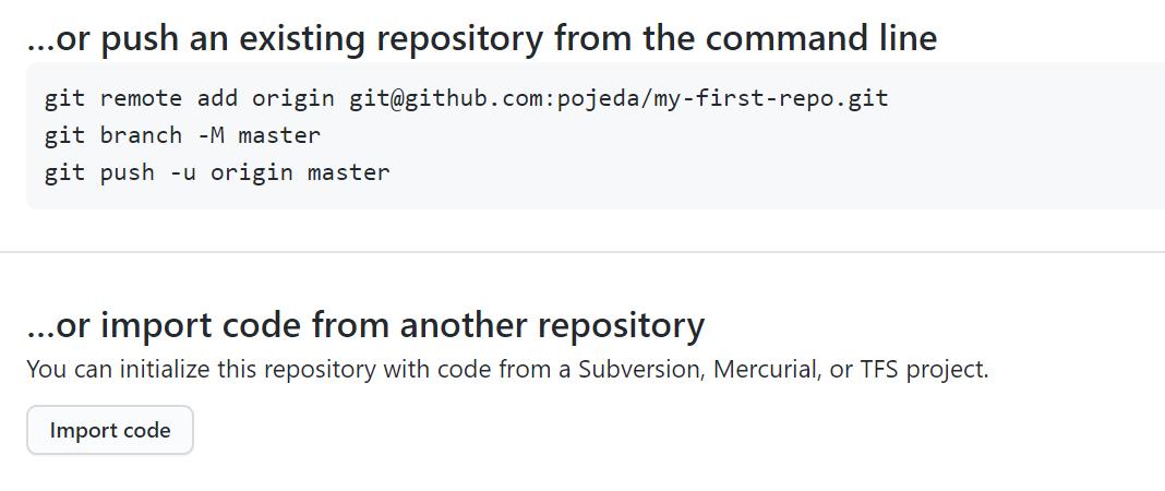 GitHub create new repo