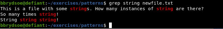 grep string